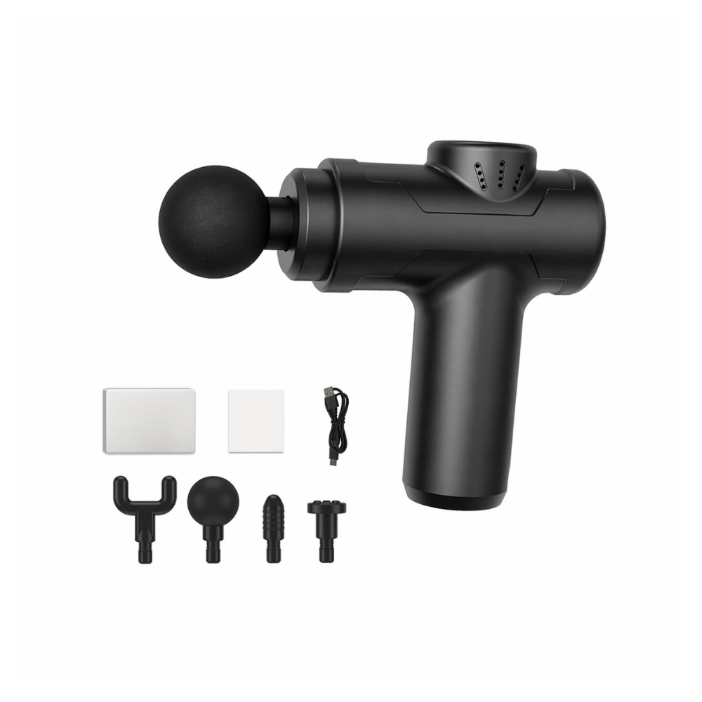 Black Portable Mini Massage Gun for Deep Tissue