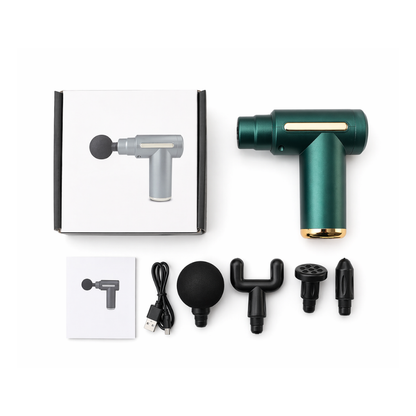 Mini Massage Gun Deep Tissue Percussion Muscle Massager (Green)
