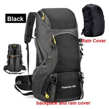 Hiking Backpack with 50L Nylon Large Capacity