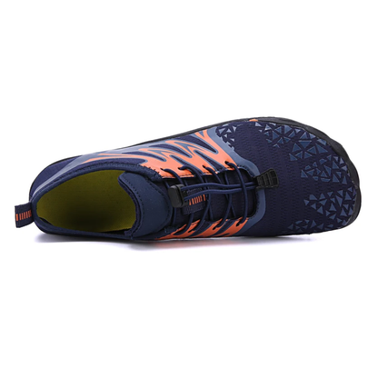 Trail Running Blue Orange Shoes for Men (Shoe Size: 39)