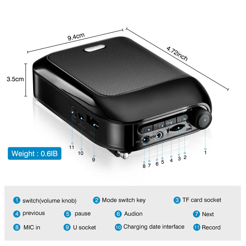 Bluetooth Wireless Voice Portable Speaker