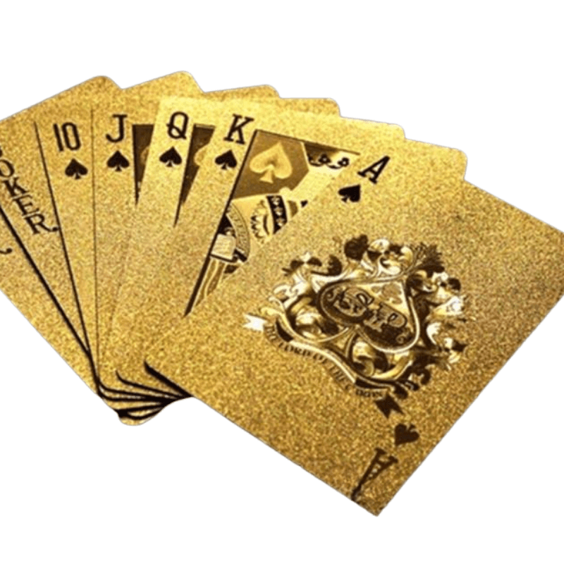 Best Playing Cards Plastic 24K Gold Foil | Buy Online at Furniture Things Australia