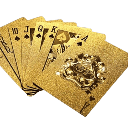 Best Playing Cards Plastic 24K Gold Foil | Buy Online at Furniture Things Australia