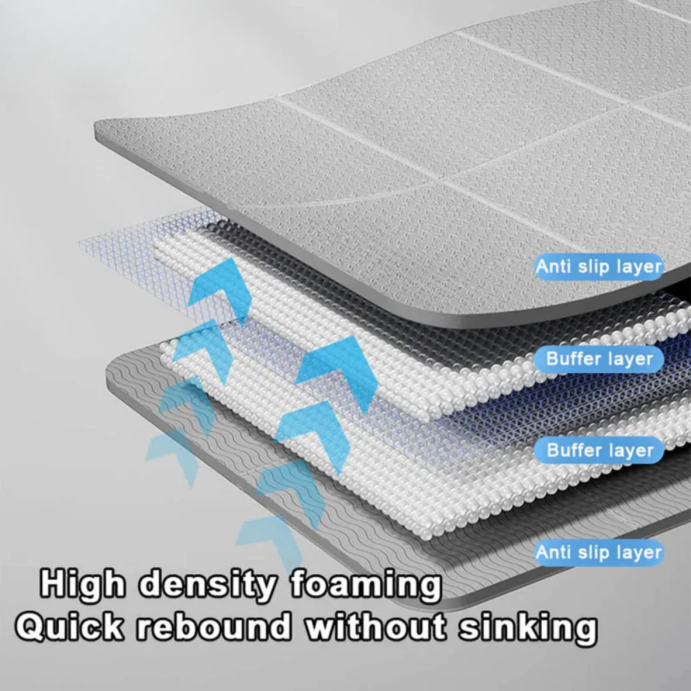 Yoga Mat with Foldable TPE 4mm