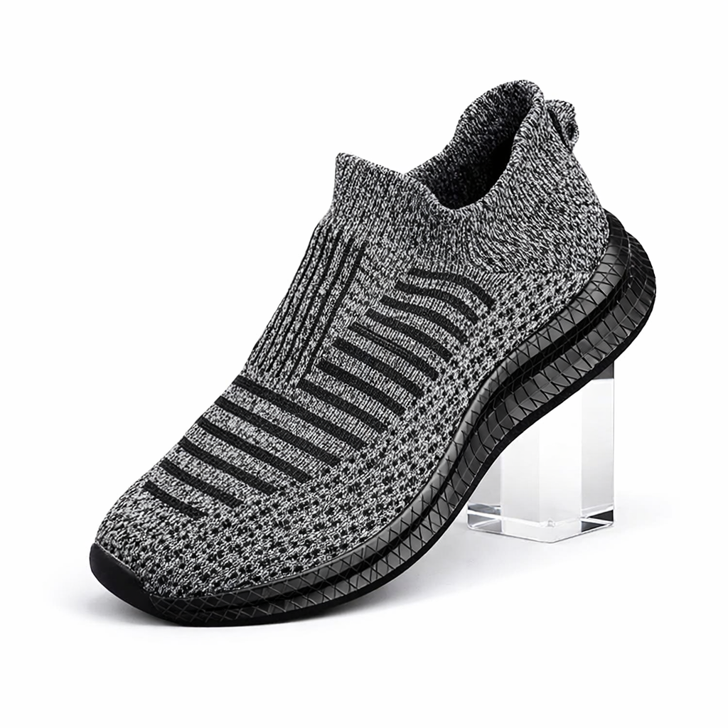 Walking Grey Shoes Slip-On Mesh Men (Shoe Size: 39)