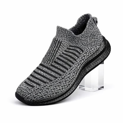 Walking Grey Shoes Slip-On Mesh Men (Shoe Size: 39)