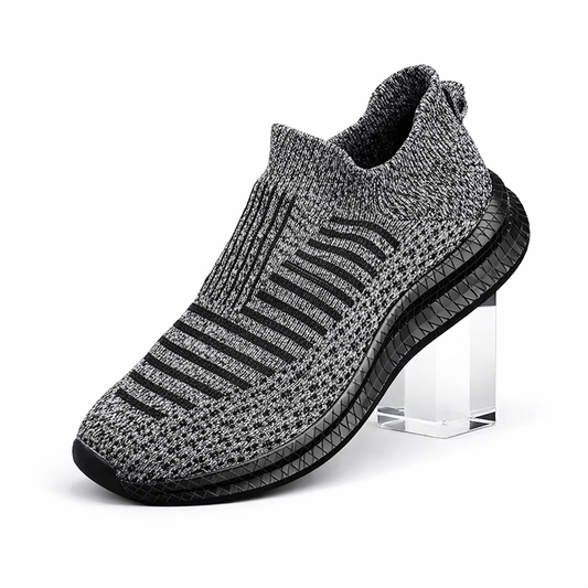 Walking Grey Shoes Slip-On Mesh Men (Shoe Size: 41)