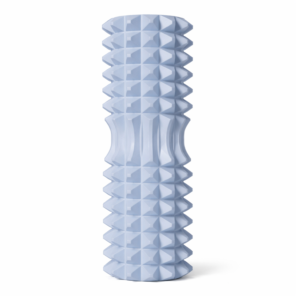 Blue Foam Roller Massager for Deep Tissue Muscle Recovery & Yoga