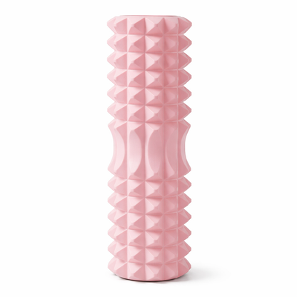 Pink Foam Roller Massager for Deep Tissue Muscle Recovery & Yoga
