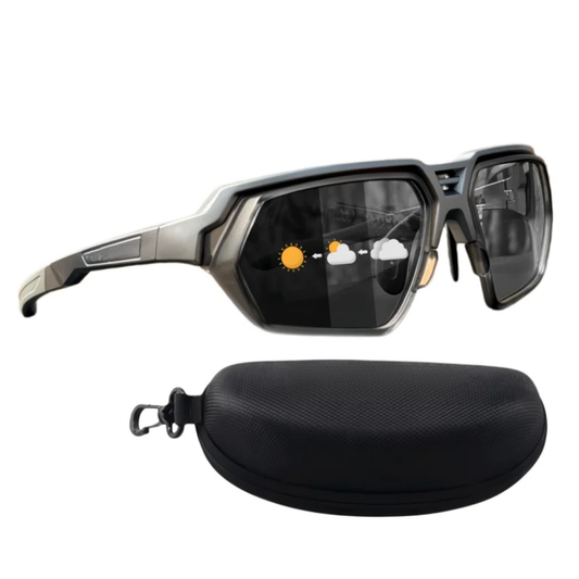 Polarized Sports Sunglasses UV401 for Men & Women (Black)