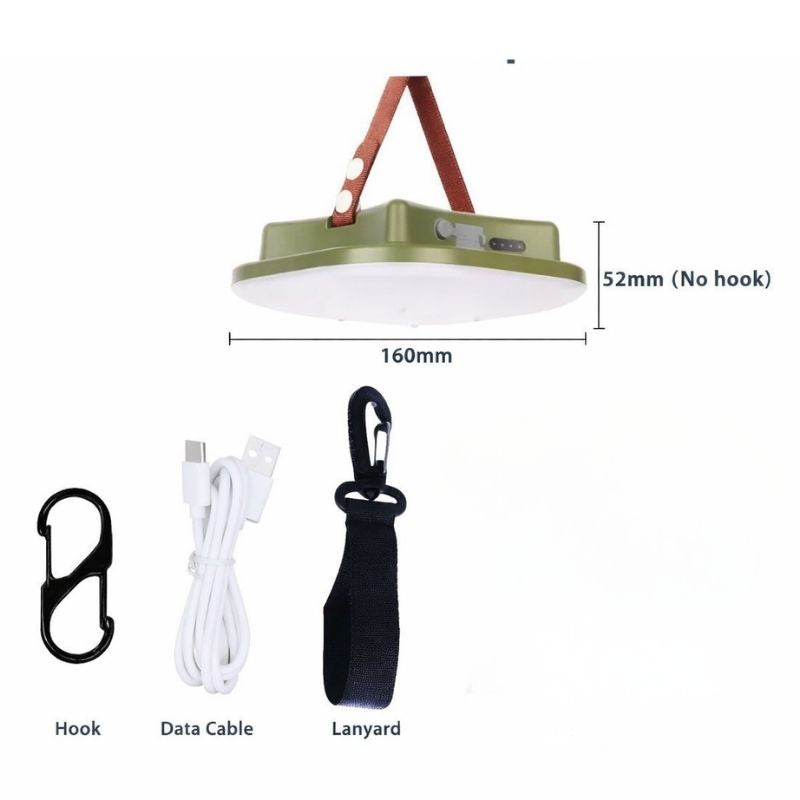 Lantern Solar Camping LED Rechargeable Magnetic