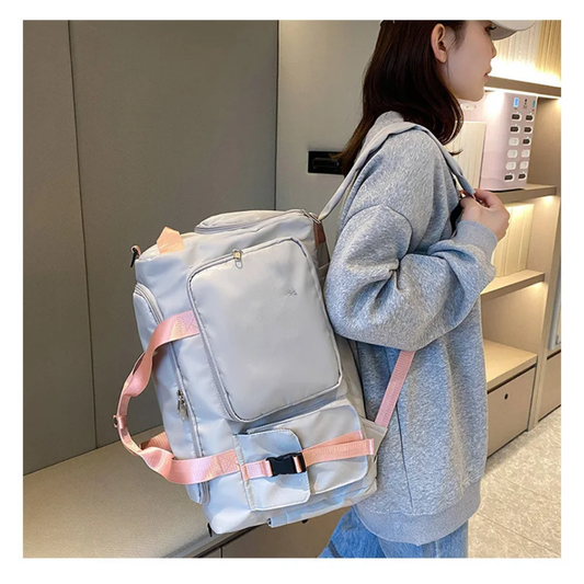 Gym Travel Duffle Bag with Wet Pocket for Women