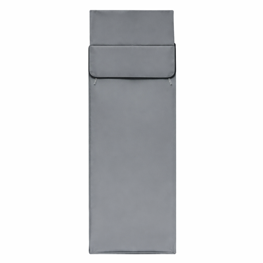Grey Ultra-Stretch Sleeping Bag Liner for Camping & Travel