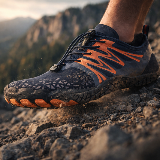 Trail Running Blue Orange Shoes for Men (Shoe Size: 41)