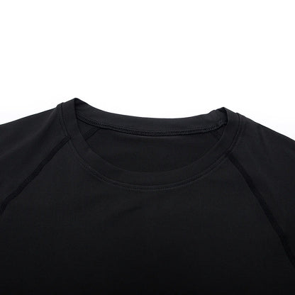 Top Long Compression Black Sleeve Quick Dry for Men (Large)