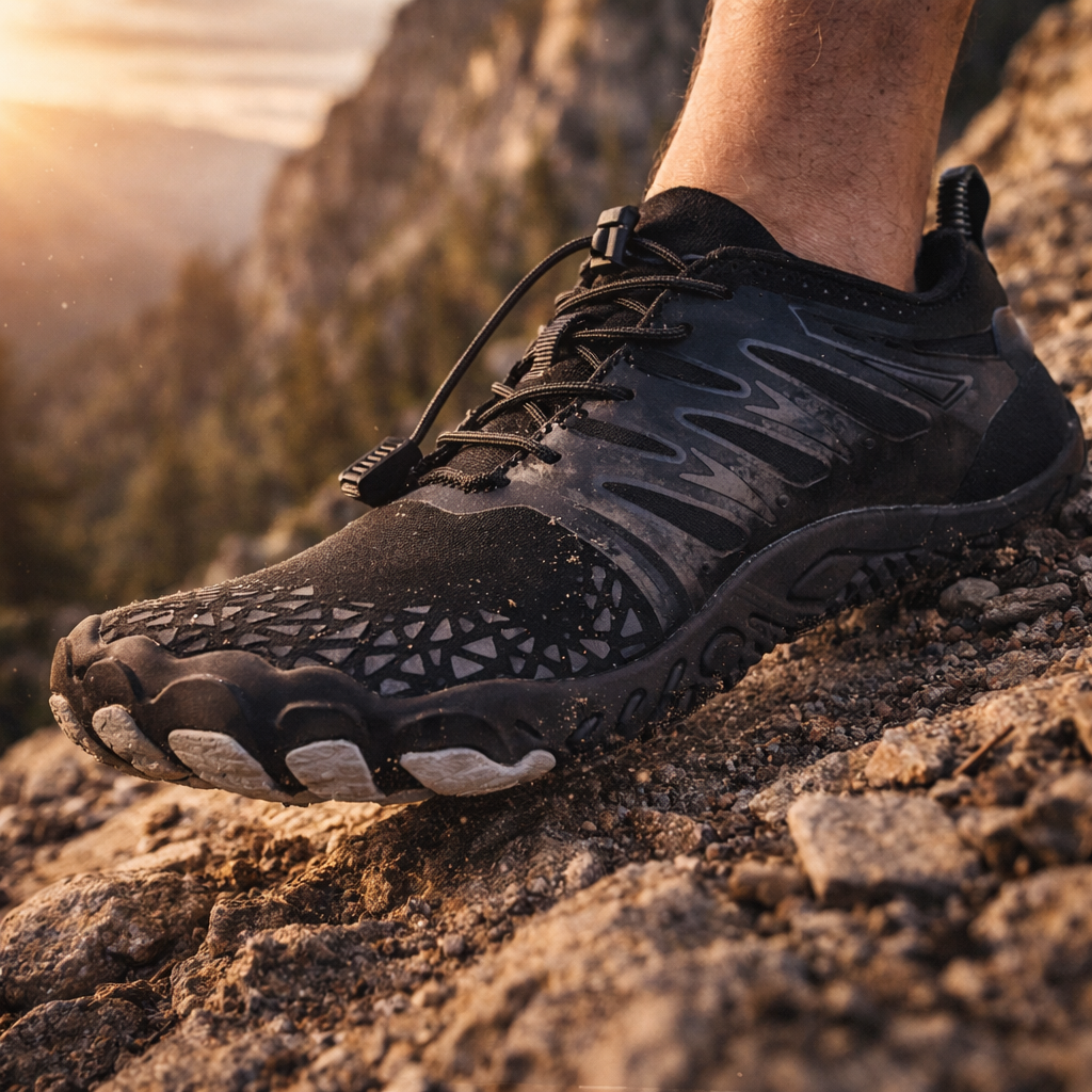 Trail Running Black Shoes for Men (Shoe Size: 41)