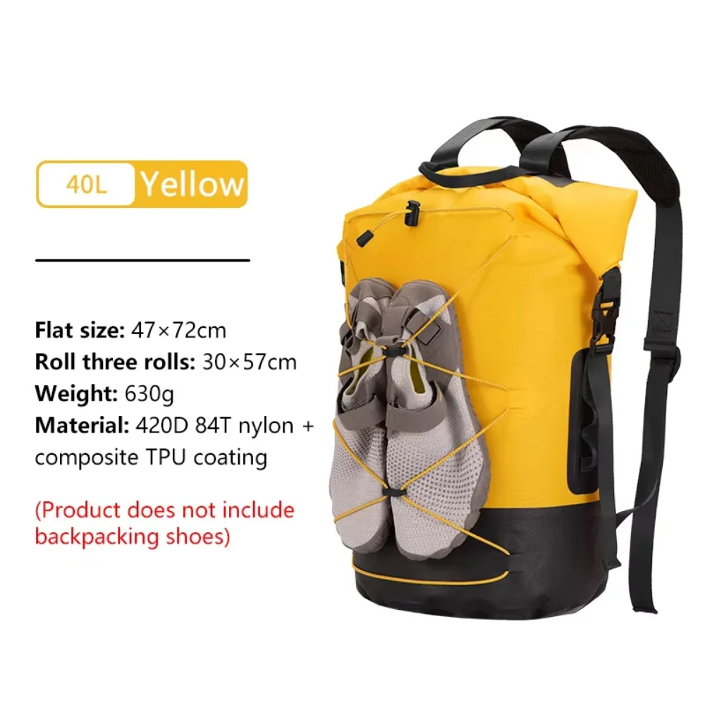 Dry Bag with 40L Waterproof TPU Nylon