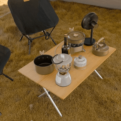 Best Camping Table Bamboo Folding Portable Outdoor Picnic BBQ | Buy Online at Furniture Things Australia