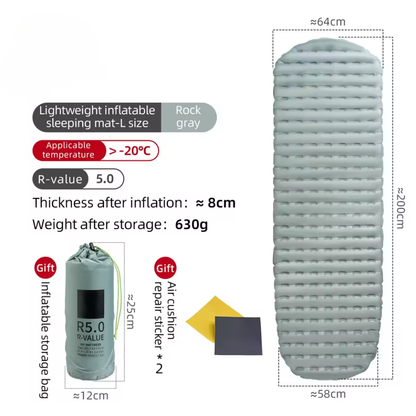 Ultralight Inflatable Sleeping Pad with Waterproof for Camping (v.3)