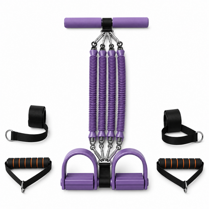 Multi-Functional Resistance Pedal Tension Rope (Purple)