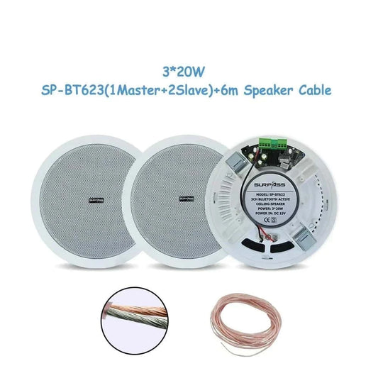 Best Ceiling Speaker Bluetooth 6 Inch 20W Moisture Resistant | Buy Online at Furniture Things Australia