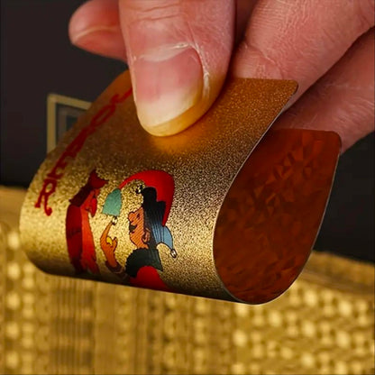 Playing Cards Plastic 24K Gold Foil