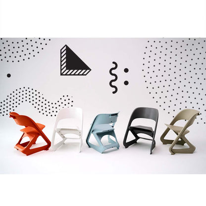 In Set of 4 Dining Chairs Office Cafe Lounge Seat Stackable Plastic Leisure Chairs Grey