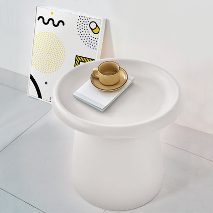 Coffee Table Round 52CM Plastic White