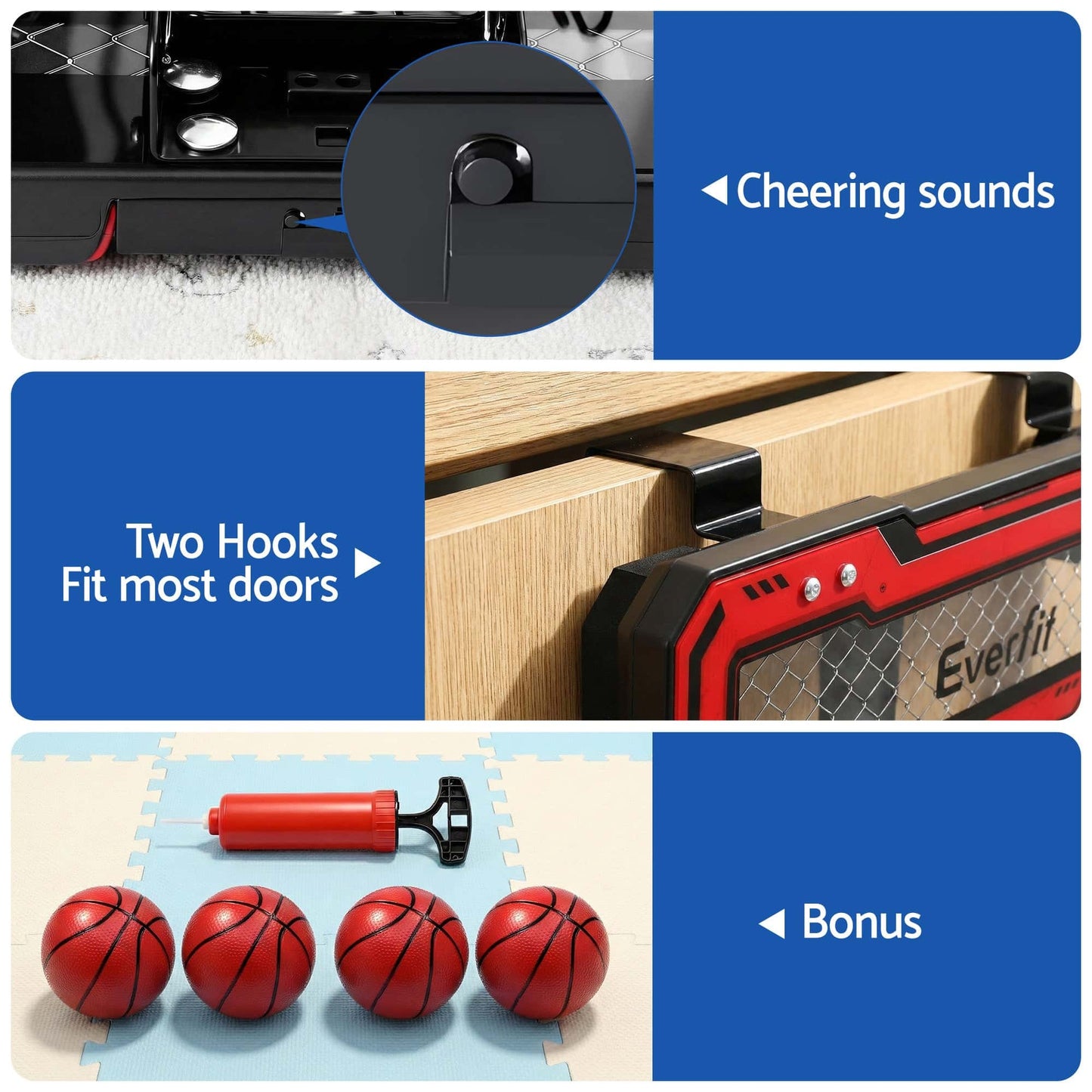 Best Everfit Mini Basketball Hoop Over Door Indoor LED Scoreboard Kids Set 40x30cm | Buy Online at Furniture Things Aust