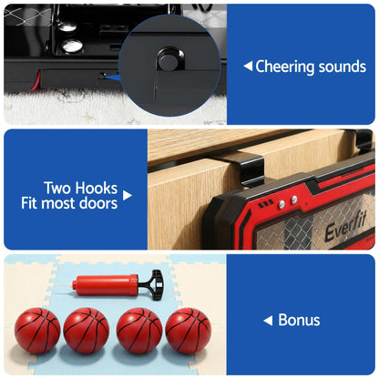 Best Everfit Mini Basketball Hoop Over Door Indoor LED Scoreboard Kids Set 40x30cm | Buy Online at Furniture Things Aust