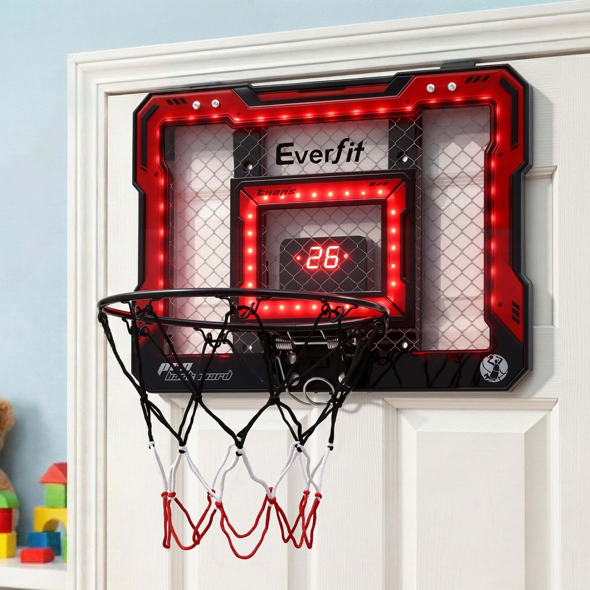 Best Everfit Mini Basketball Hoop Over Door Indoor LED Scoreboard Kids Set 40x30cm | Buy Online at Furniture Things Aust