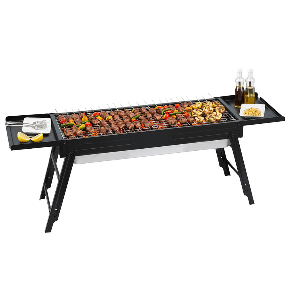 Charcoal BBQ Grill Smoker Portable Barbecue Outdoor Foldable Camping