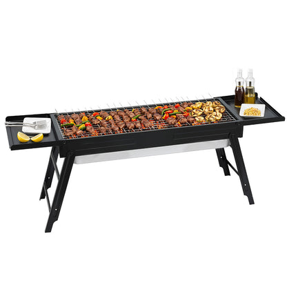 Charcoal BBQ Grill Smoker Portable Barbecue Outdoor Foldable Camping