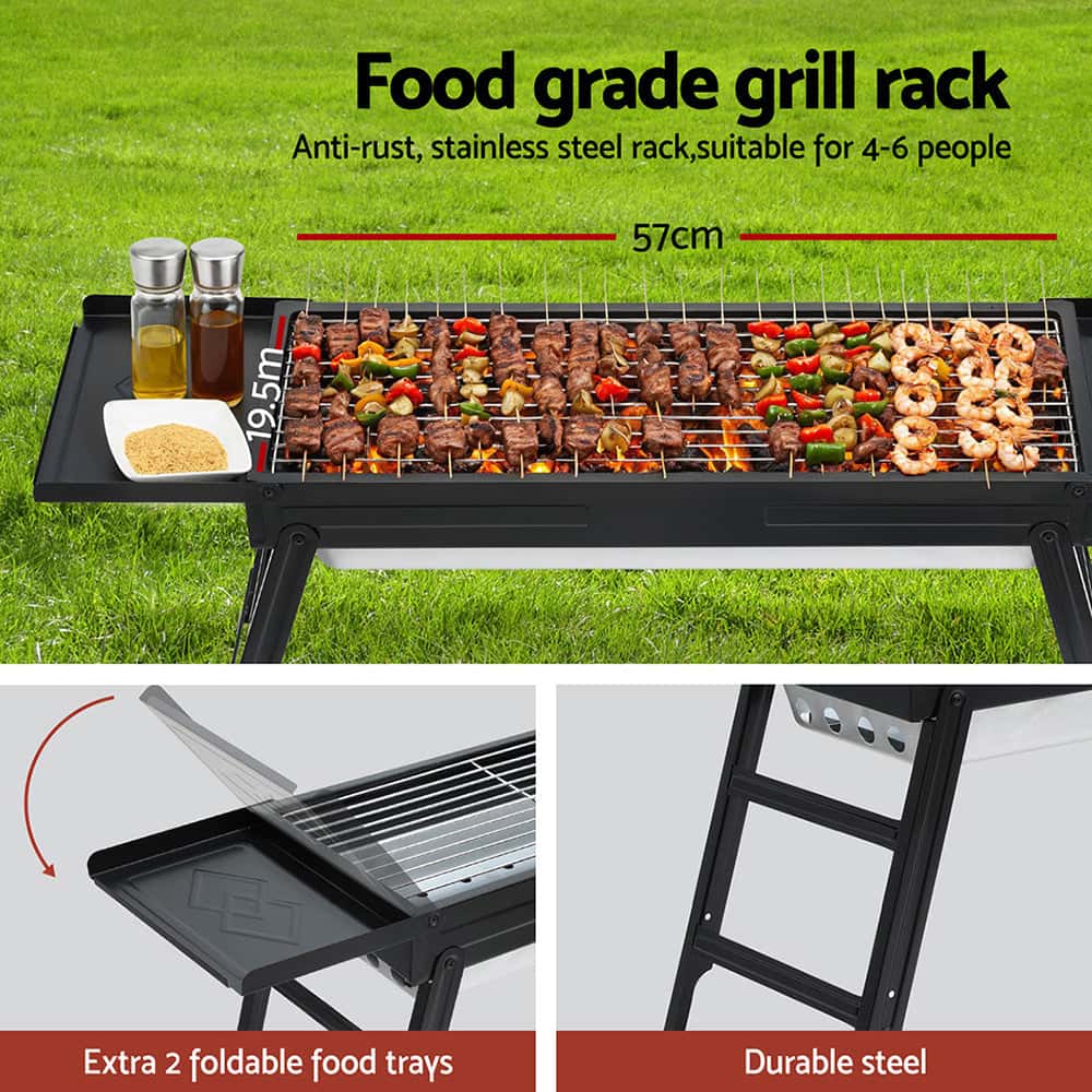 Best Charcoal BBQ Grill Smoker Portable Barbecue Outdoor Foldable Camping | Buy Online at Furniture Things Australia