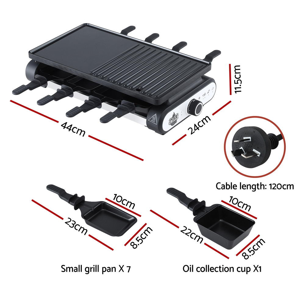 1400W Electric BBQ Grill w/ 7 Cooking Pans