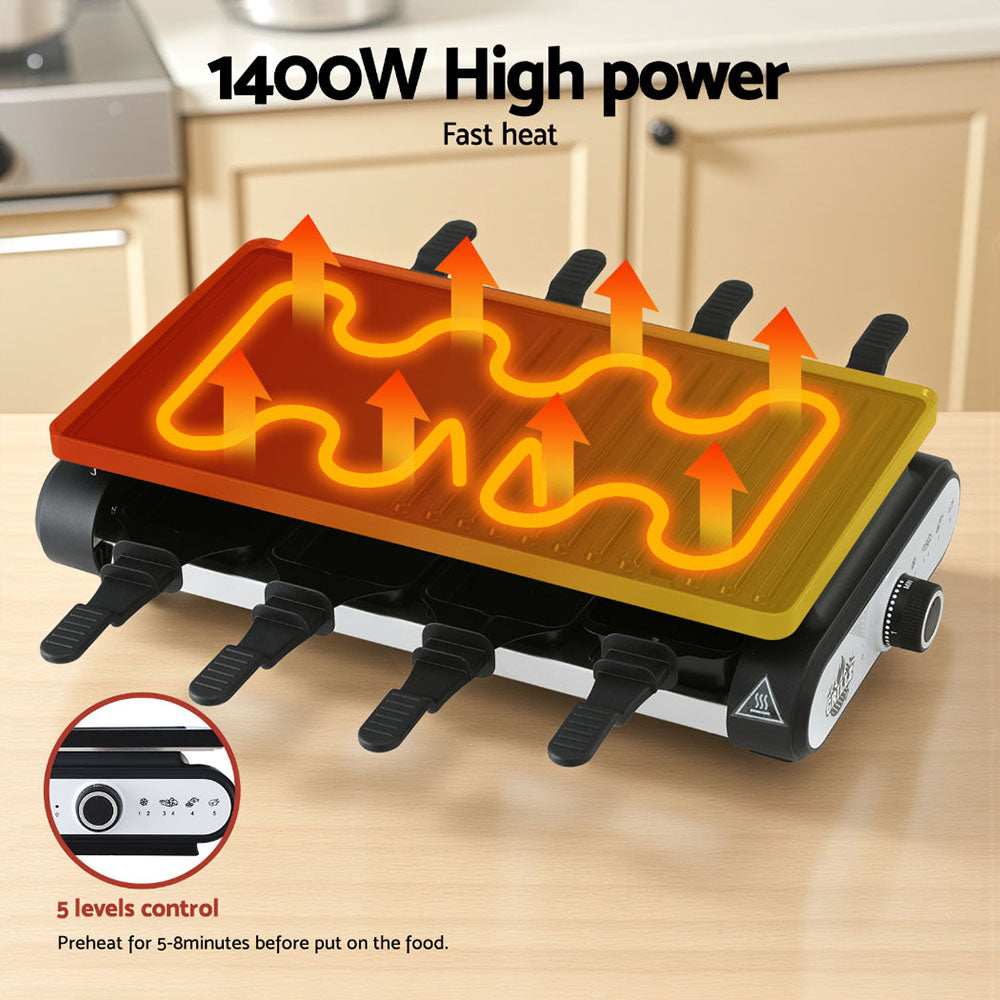 1400W Electric BBQ Grill w/ 7 Cooking Pans