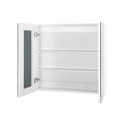 Bathroom Mirror Cabinet 600x720mm White