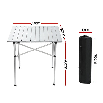 Roll Up Folding Camping Table for Outdoor Picnic