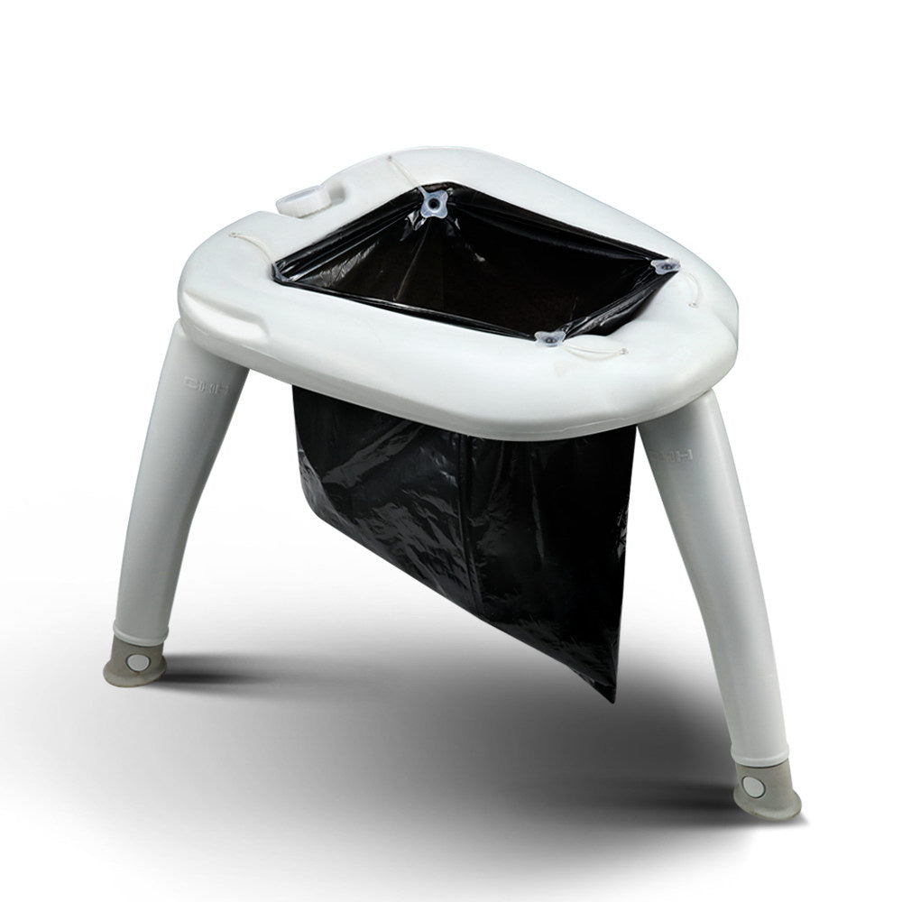 Portable Folding Toilet /w Plastic Bag for Outdoor Camping