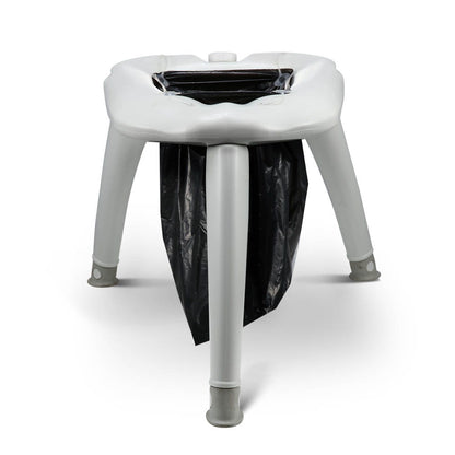 Portable Folding Toilet /w Plastic Bag for Outdoor Camping