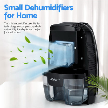 Dehumidifier 600ML Air Purifier Black