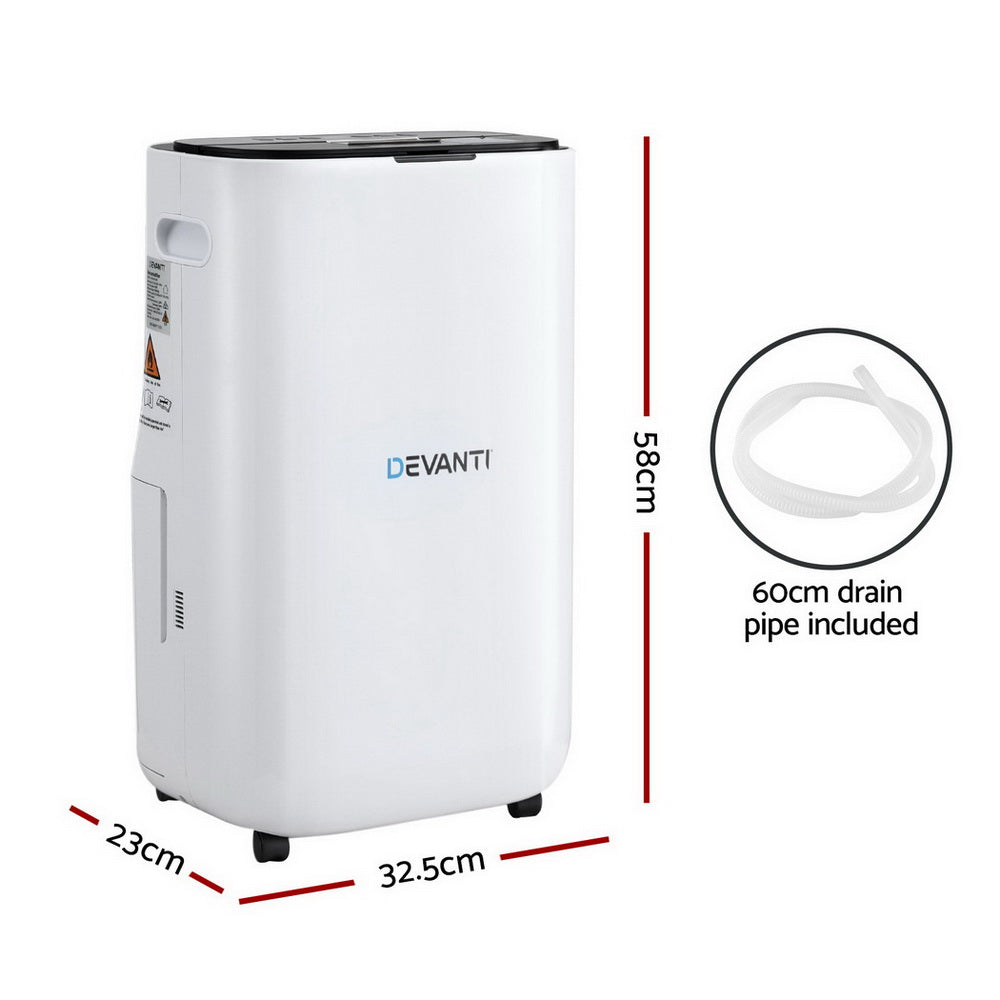 Dehumidifier 20L Air Purifier White