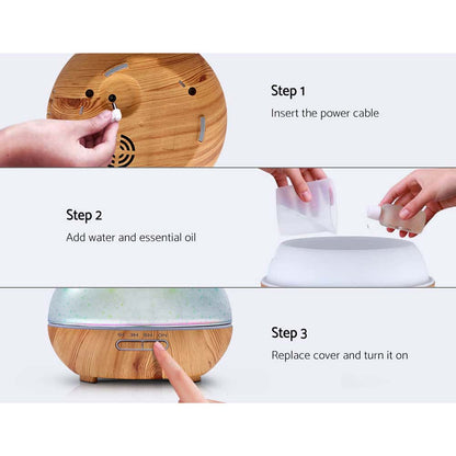 Best Aroma Diffuser Aromatherapy 3D Glass 400ml | Buy Online at Furniture Things Australia