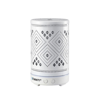 Ultrasonic Aroma Diffuser 100ml LED Lights Iron Humidifier