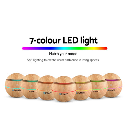 Aroma Diffuser Aromatherapy Light Wood 130ml