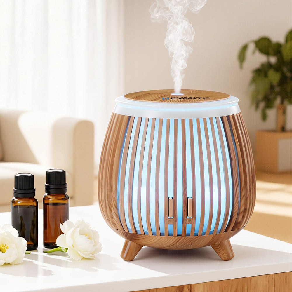 Ultrasonic Aroma Diffuser Aromatherapy 140ml LED Lights