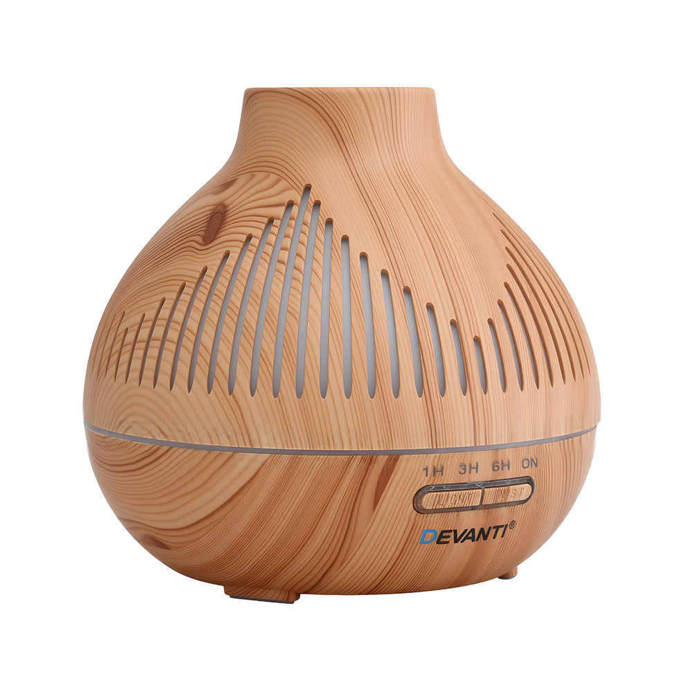 Ultrasonic Aroma Diffuser Aromatherapy 400ml LED Lights