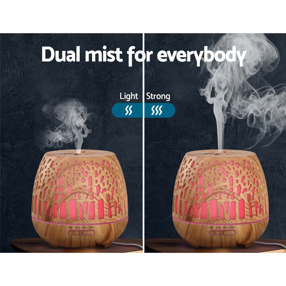 Best Aroma Diffuser Aromatherapy Wood Grain 400ml | Buy Online at Furniture Things Australia