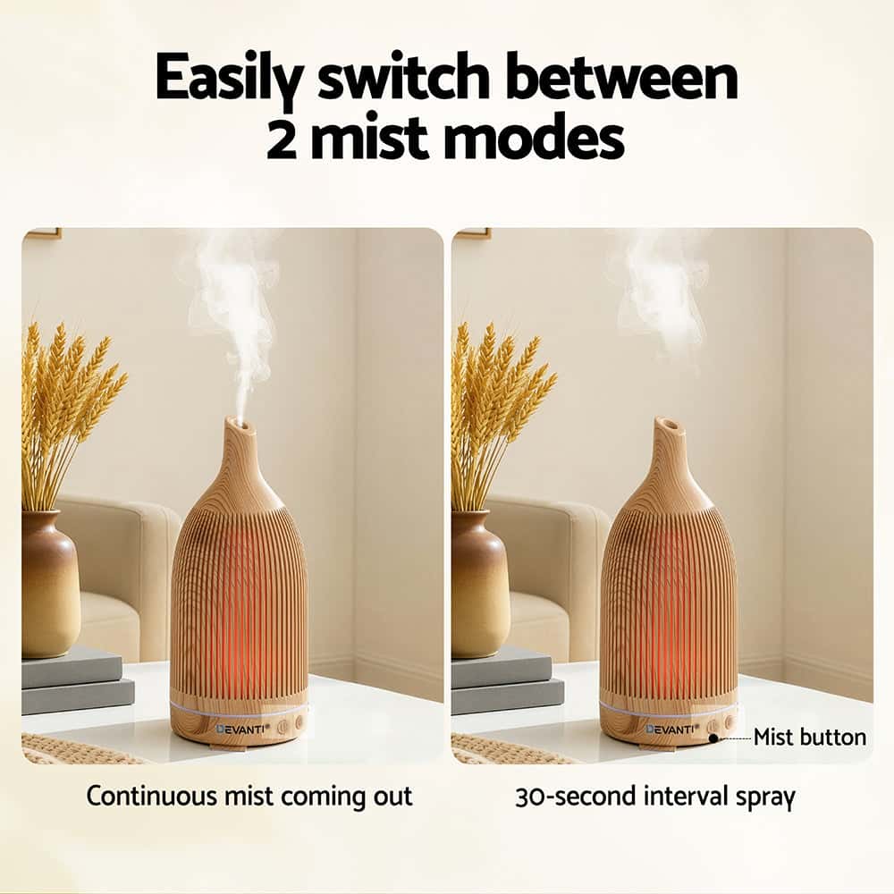 Best Ultrasonic Aroma Diffuser Aromatherapy 200ml LED Light | Buy Online at Furniture Things Australia