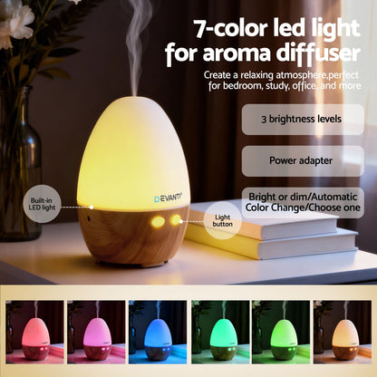 Ultrasonic Aroma Diffuser Aromatherapy 130ml LED Lights